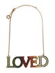 Gucci Crystal Loved Collar Necklace