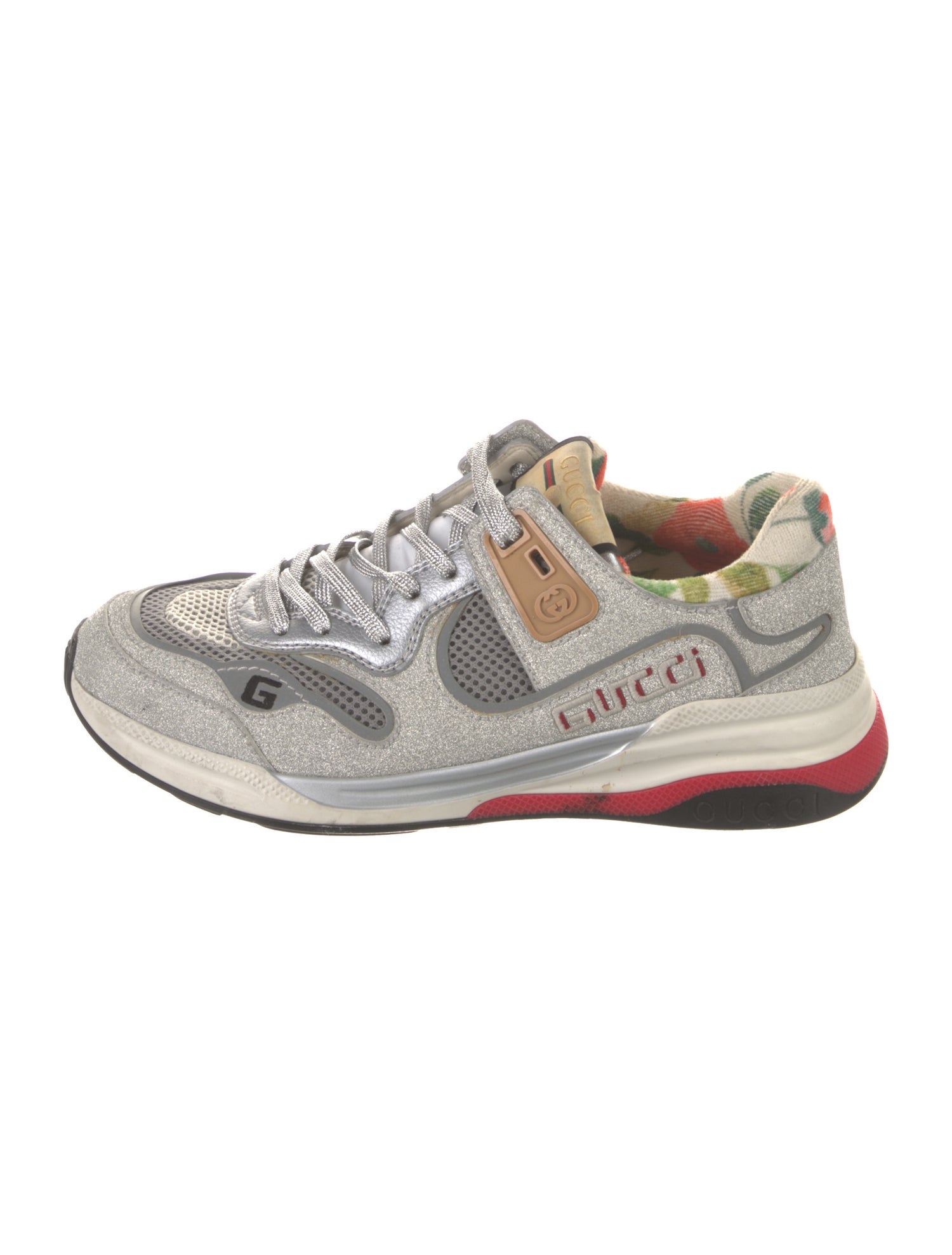 Gucci Web Accent Glitter Sneakers