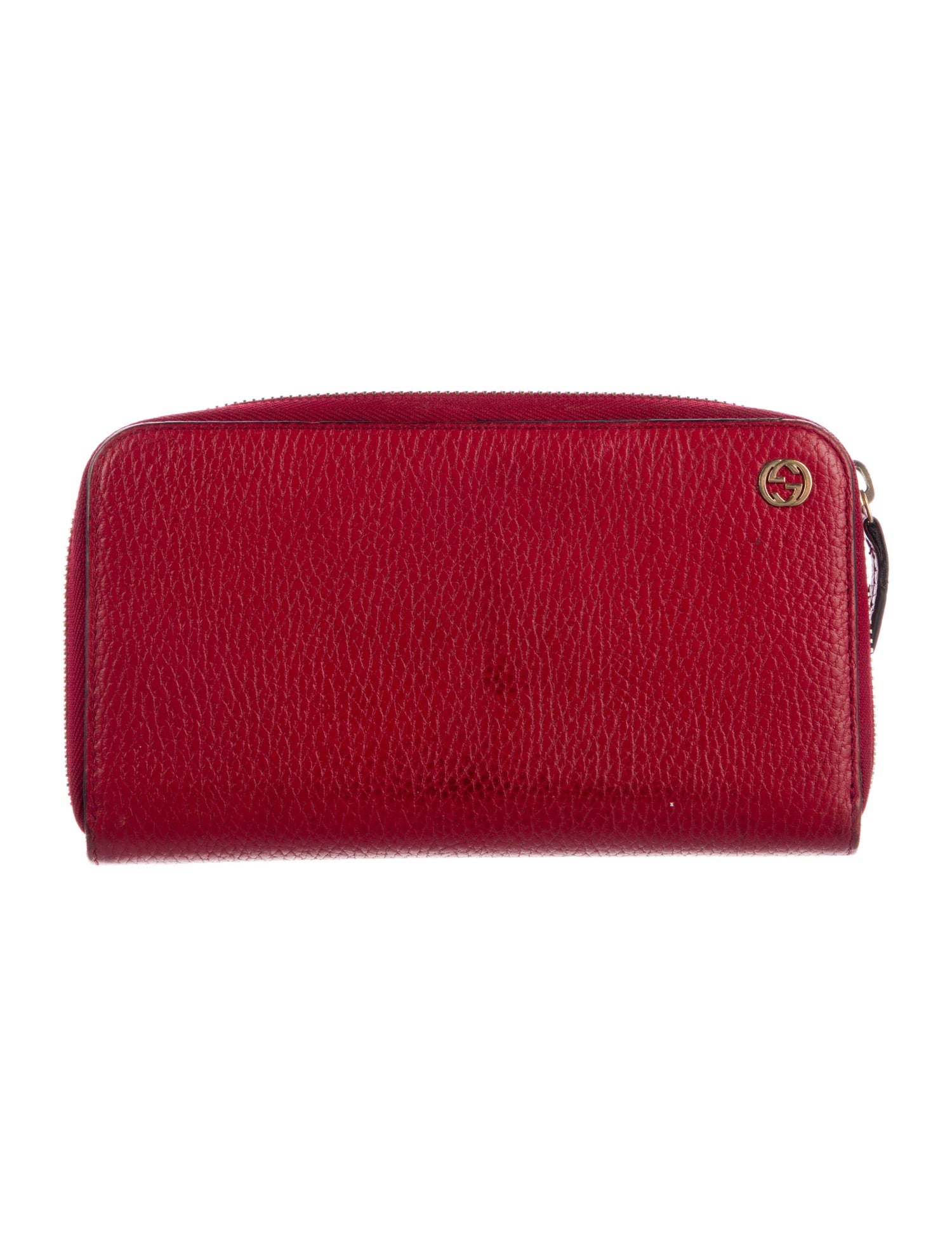 Gucci Interlocking G Logo Leather Continental Wallet