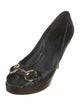 Gucci Horsebit Accent Leather Pumps
