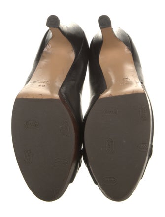 Gucci Horsebit Accent Leather Pumps