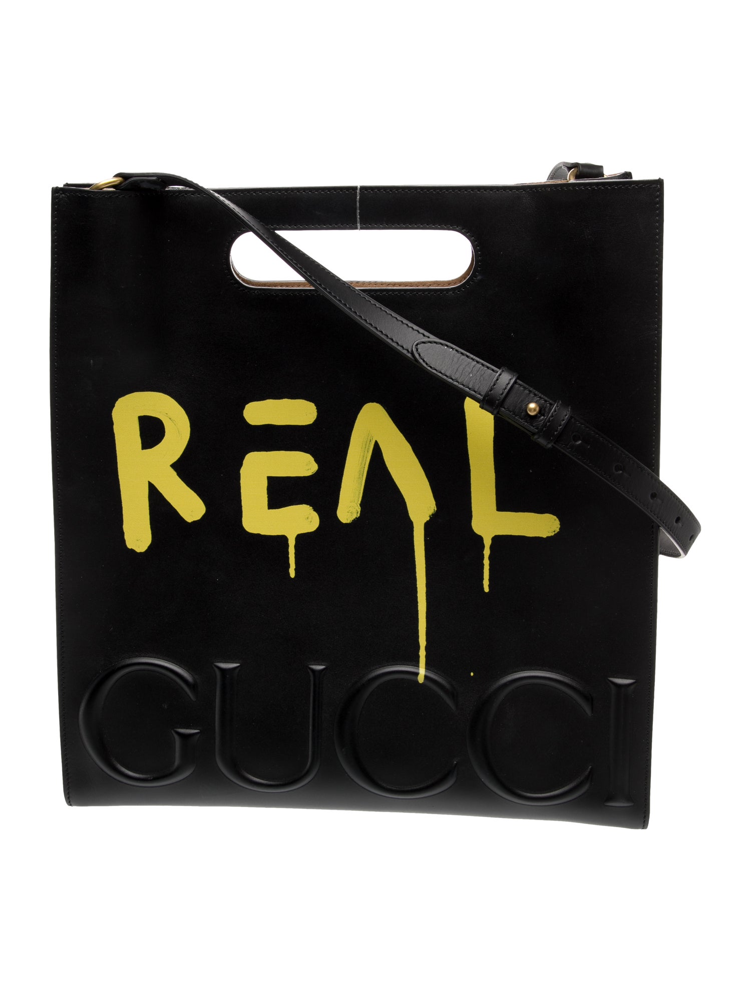 Gucci Leather Messenger Bag XL