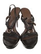 Gucci Horsebit Accent Leather T-Strap Sandals