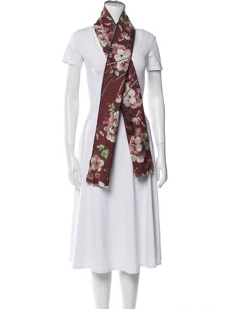 Gucci Floral Print Scarf