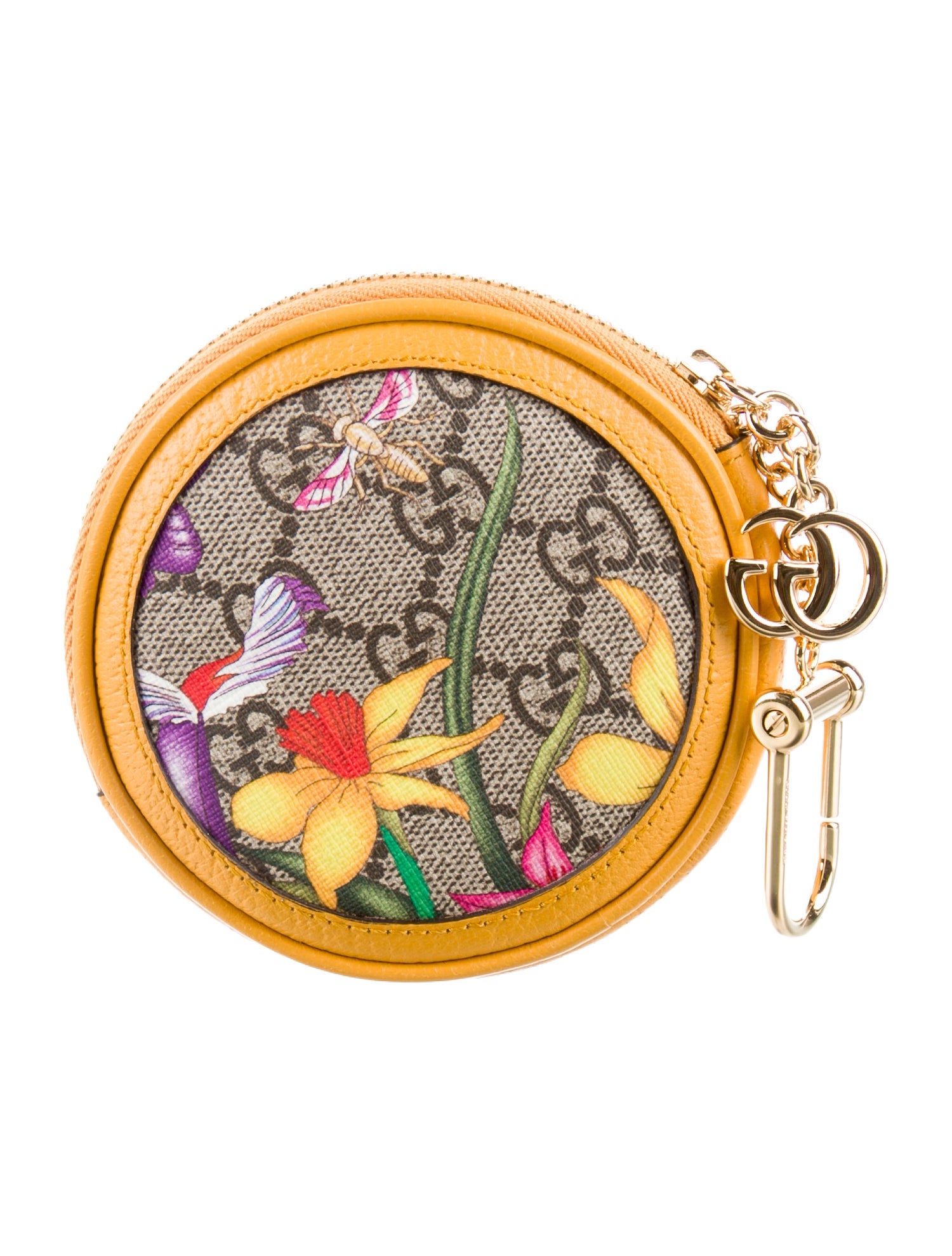 Gucci Leather trim bag charm w/Tags