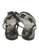 Gucci Interlocking G Logo Patent Leather Slingback Sandals