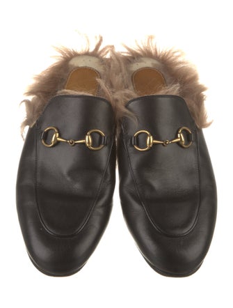 Gucci Horsebit Accent Leather Mules