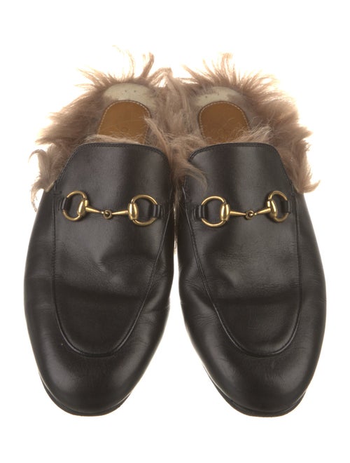 Gucci Horsebit Accent Leather Mules