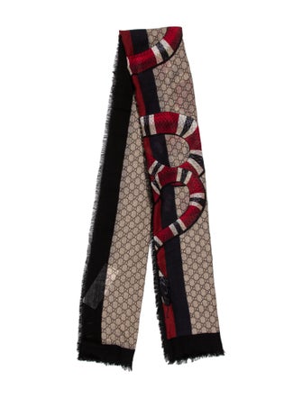Gucci Wool Printed Shawl