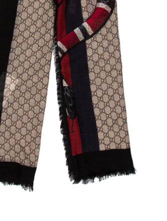 Gucci Wool Printed Shawl