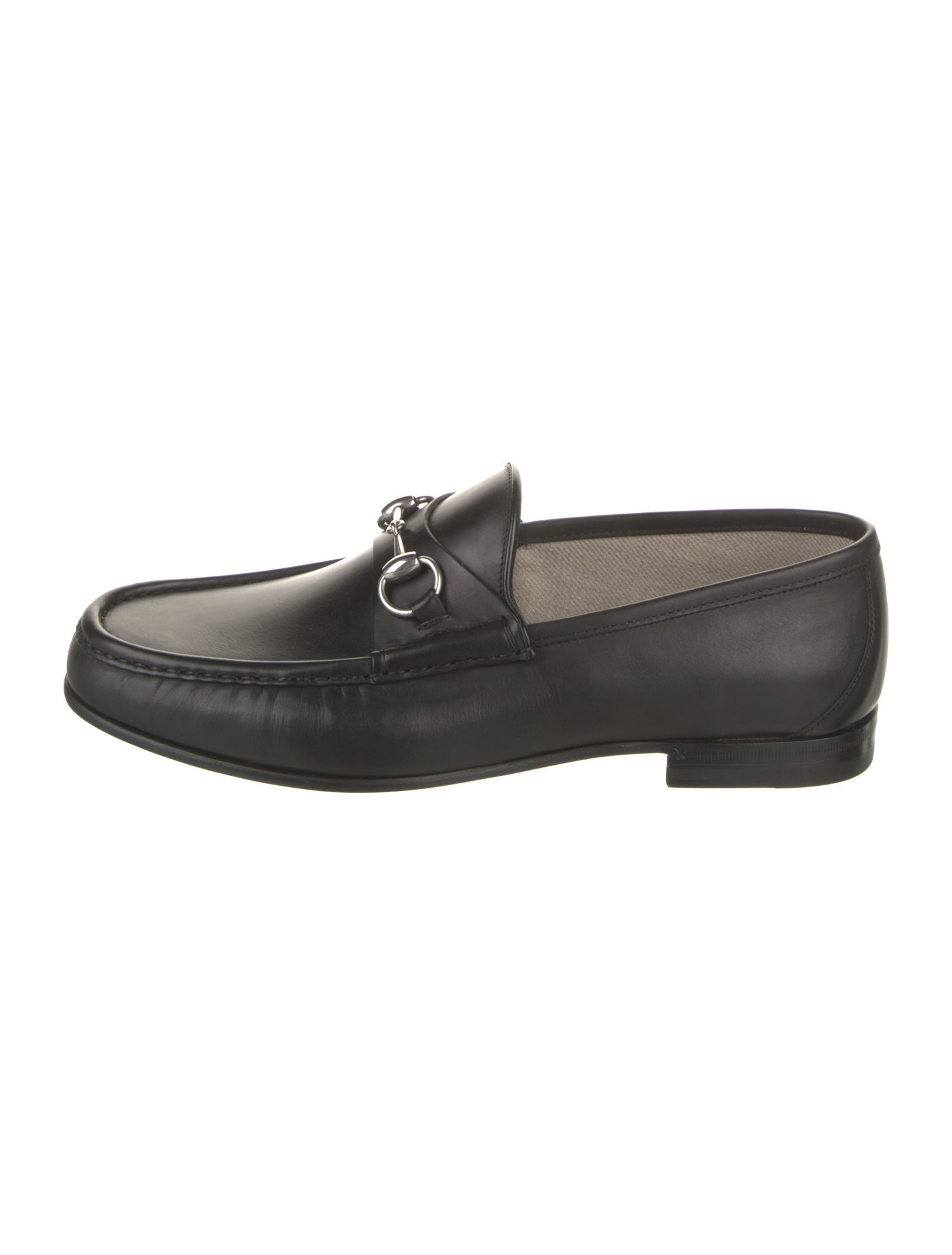 Gucci Horsebit Accent Leather Dress Loafers