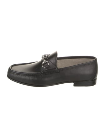 Gucci Horsebit Accent Leather Dress Loafers