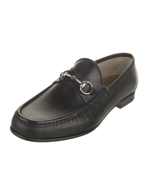 Gucci Horsebit Accent Leather Dress Loafers