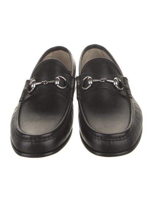 Gucci Horsebit Accent Leather Dress Loafers