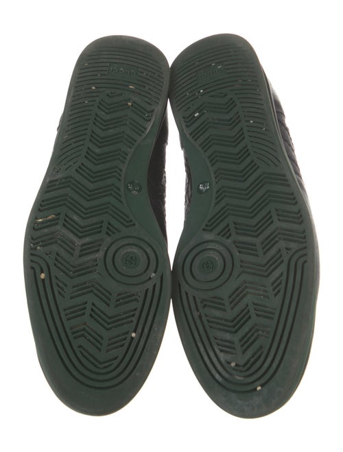 Gucci Web Accent Leather Sneakers