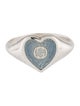 Gucci Enamel Interlocking G Heart Ring