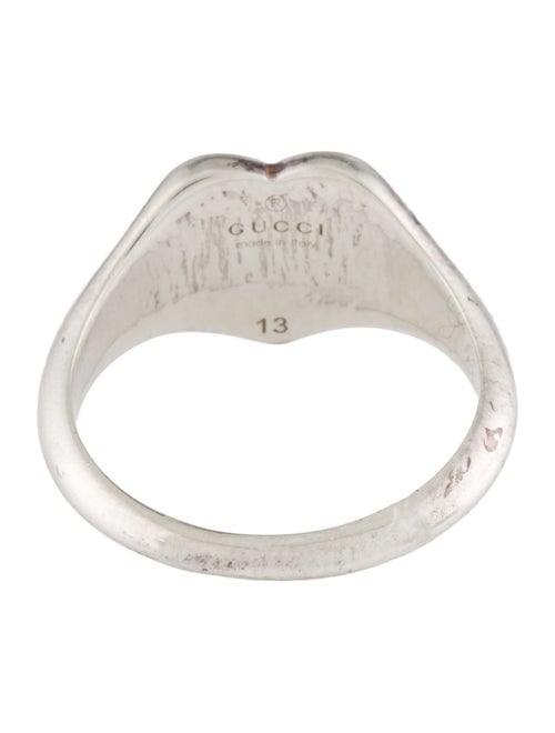 Gucci Enamel Interlocking G Heart Ring