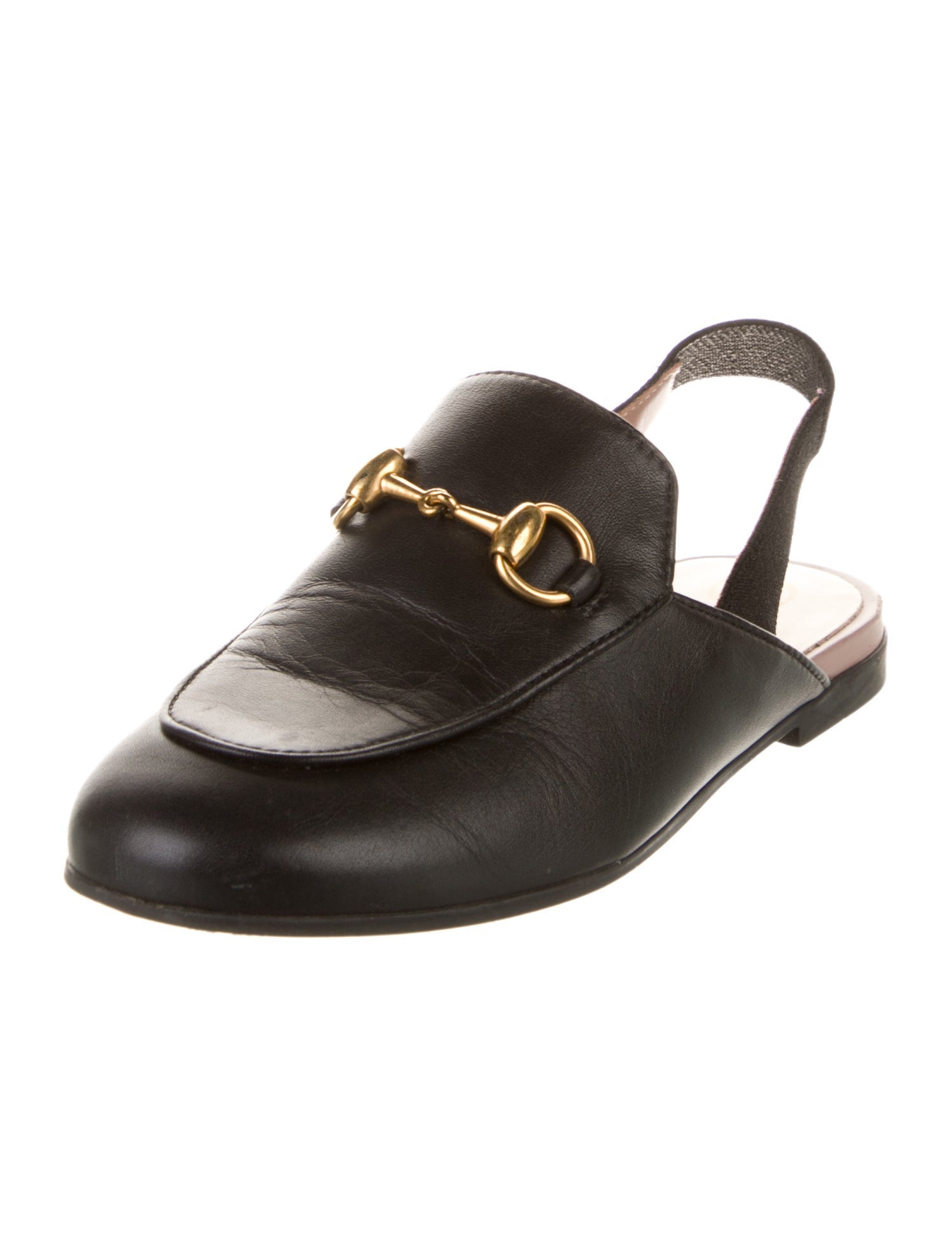 Gucci Kids' Leather Horsebit Loafers