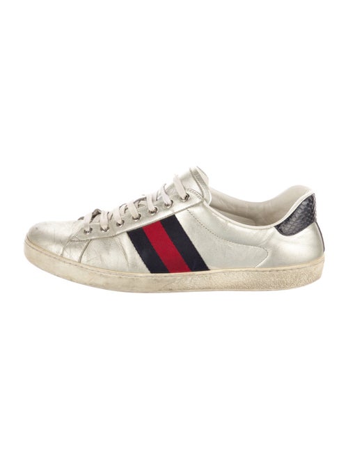 Gucci Sylvie Web Accent Leather Sneakers