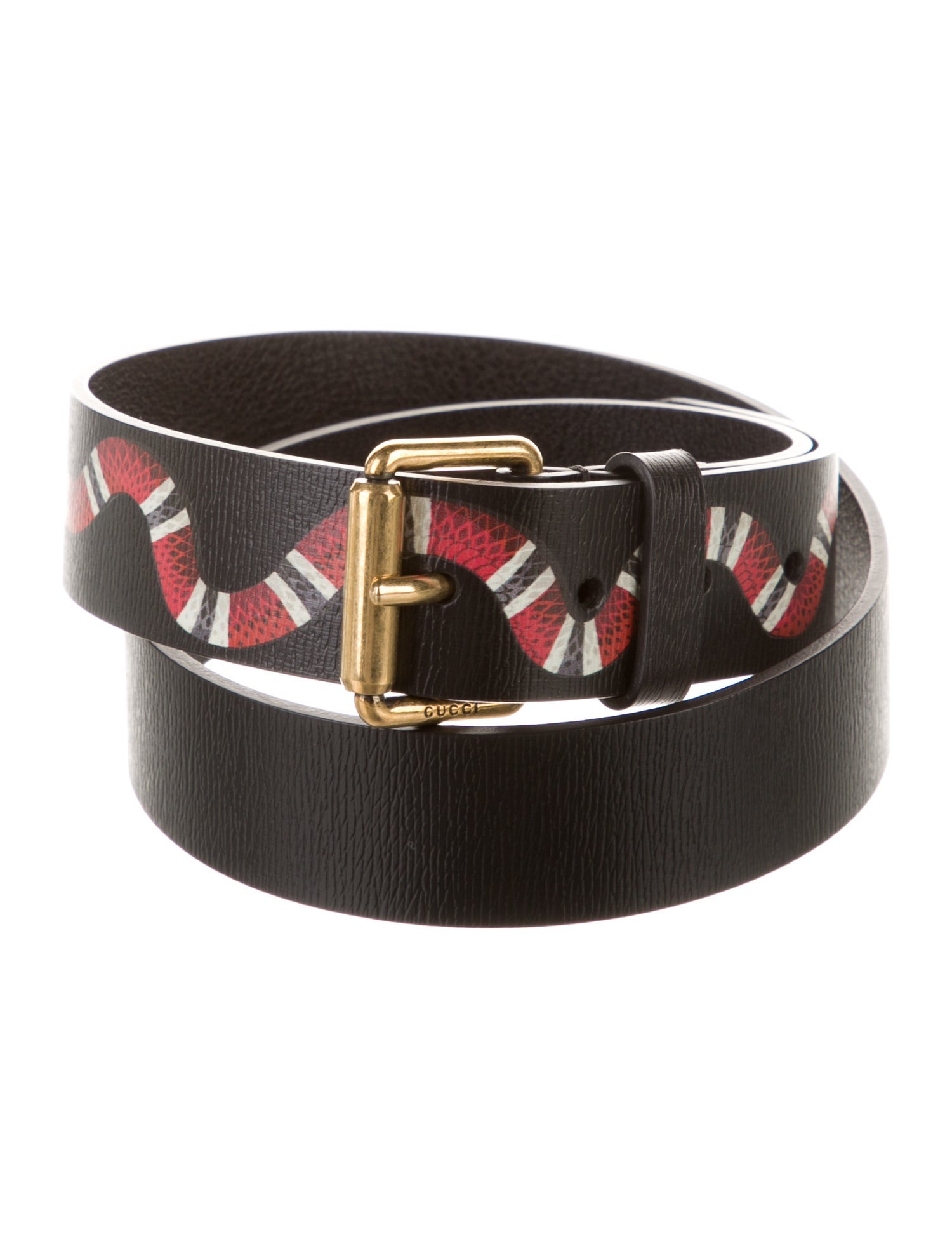 Gucci Kingsnake Leather Belt