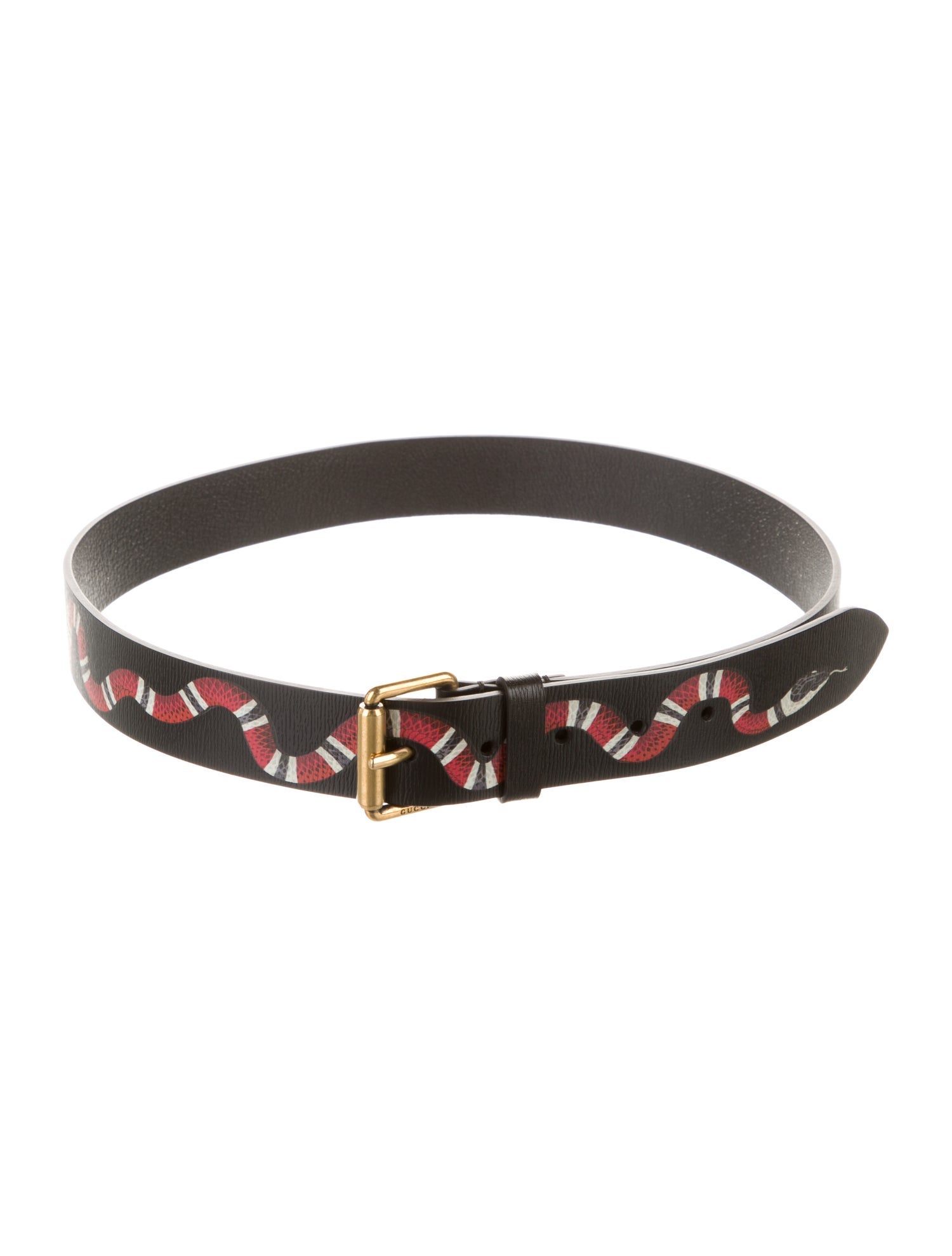 Gucci Kingsnake Leather Belt