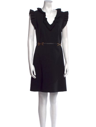 Gucci Cowl Neck Knee-Length Dress
