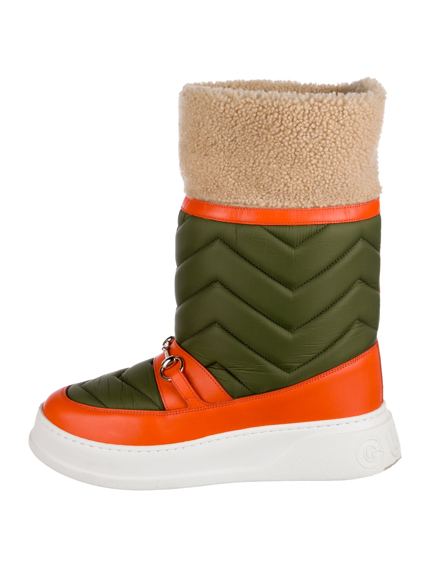 Gucci Horsebit Accent Nylon Snow Boots w/ Tags