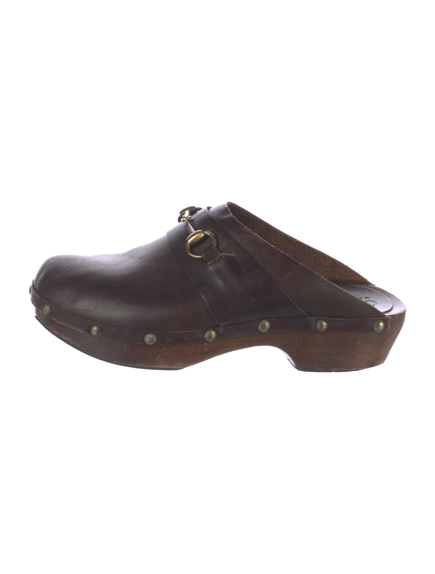 Gucci Horsebit Accent Leather Mules