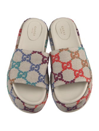 Gucci GG Canvas Canvas Slides