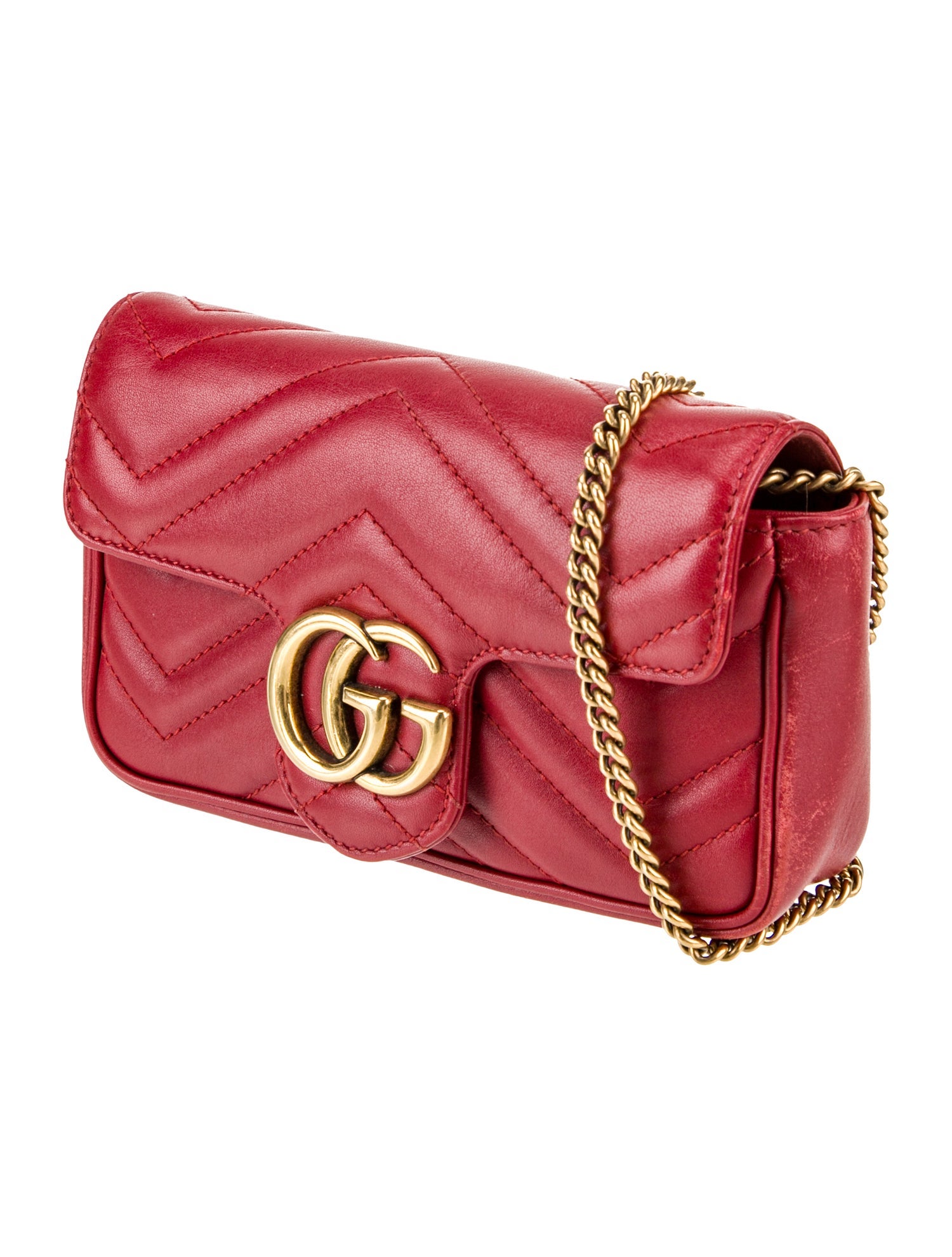 Gucci Leather Marmont Super Mini