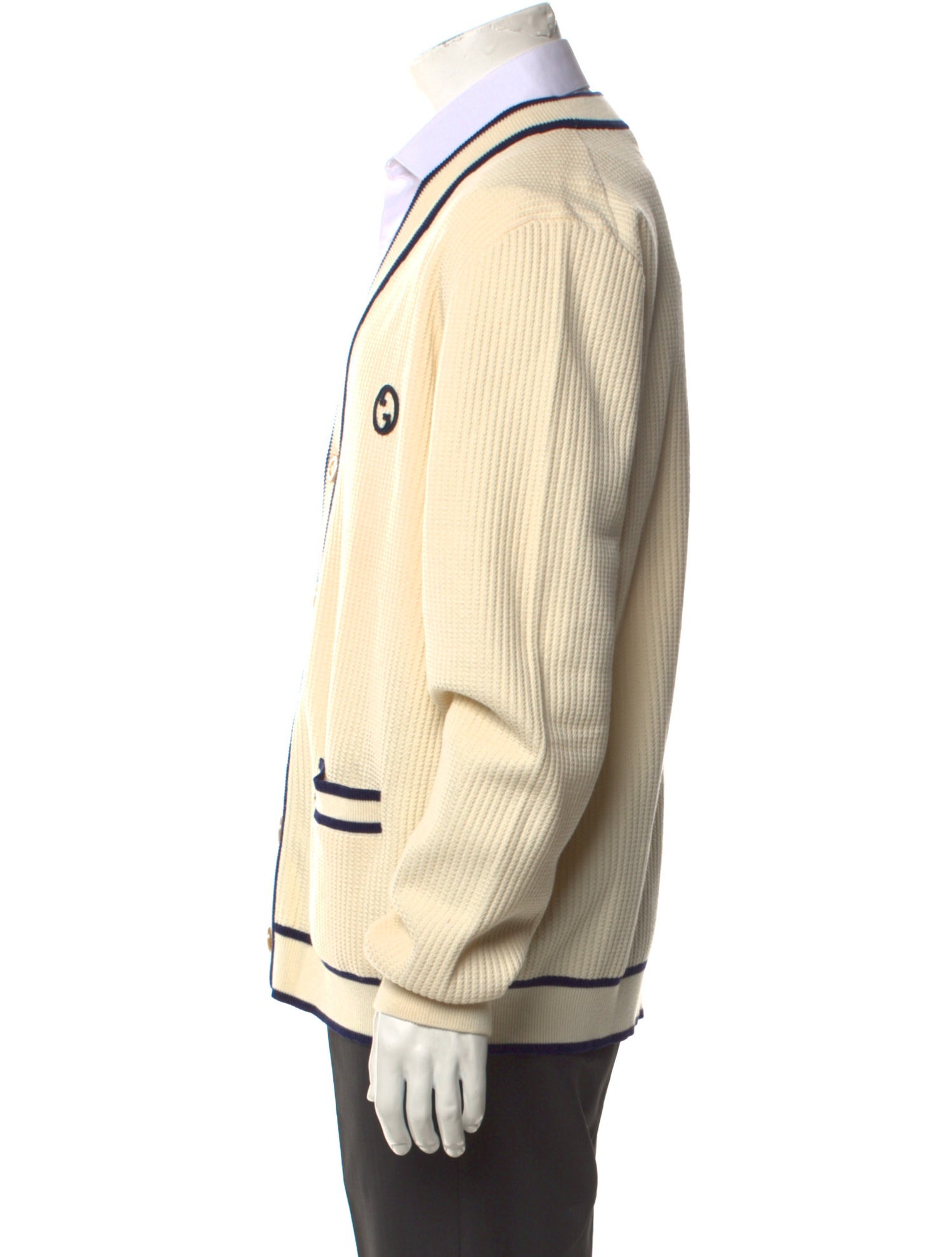 Gucci Interlocking G Logo V-Neck Cardigan