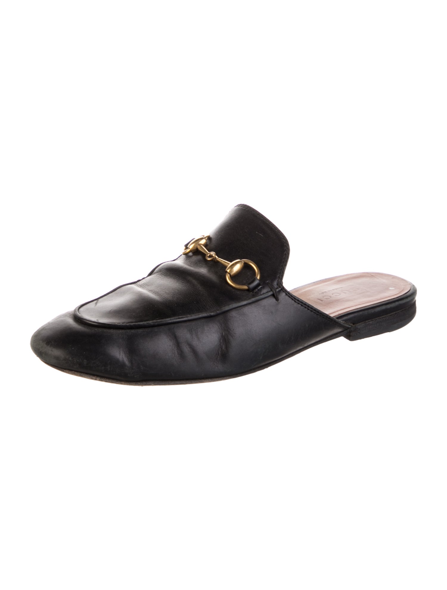 Gucci Horsebit Accent Leather Mules