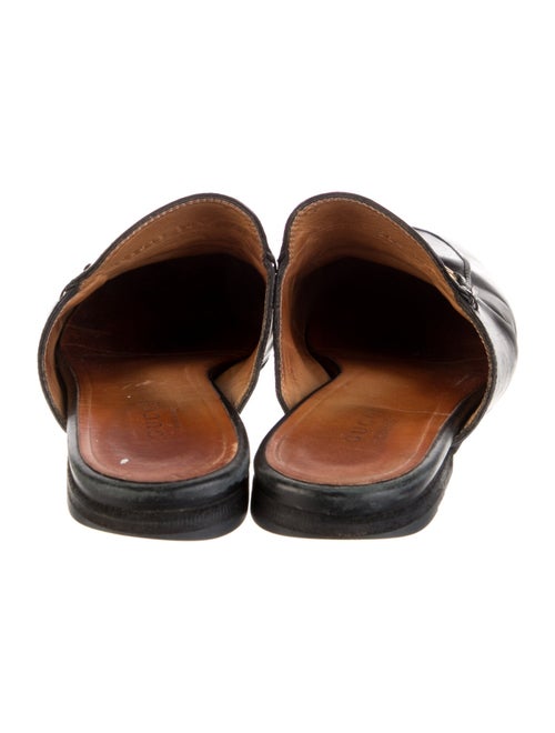 Gucci Horsebit Accent Leather Mules