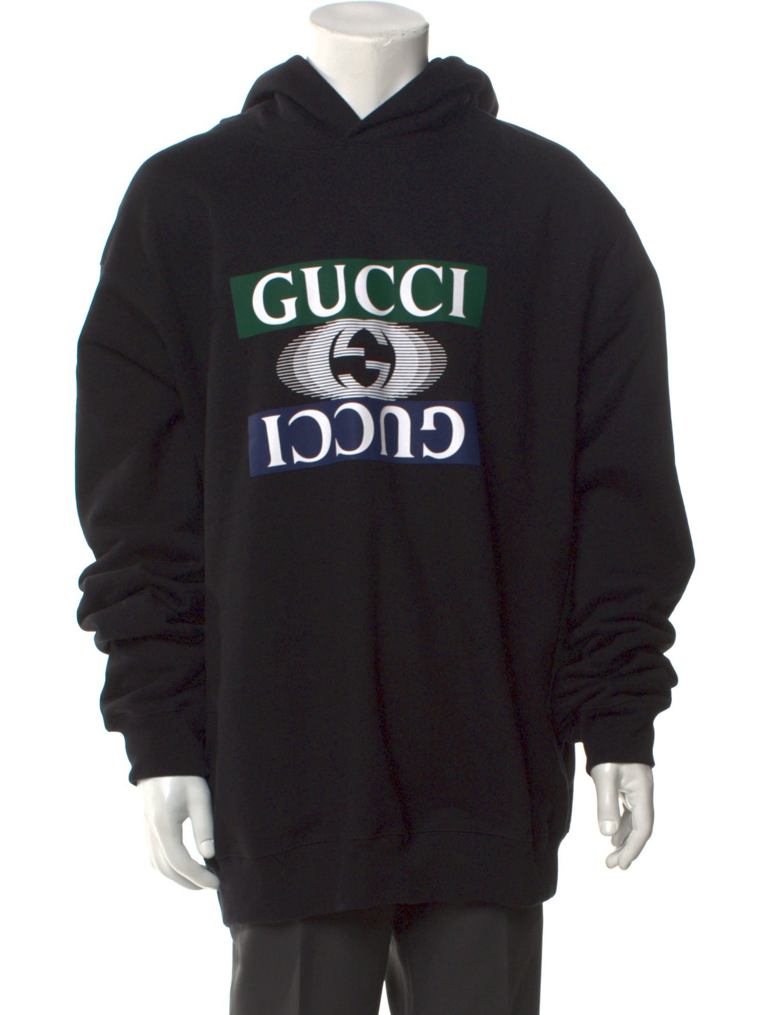 Gucci Interlocking G Logo Crew Neck Hoodie