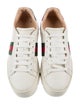 Gucci Web Accent Leather Sneakers