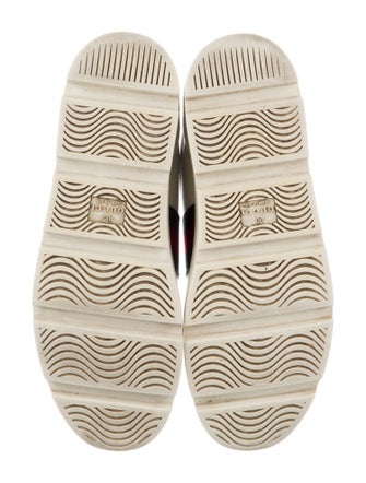 Gucci Web Accent Leather Sneakers