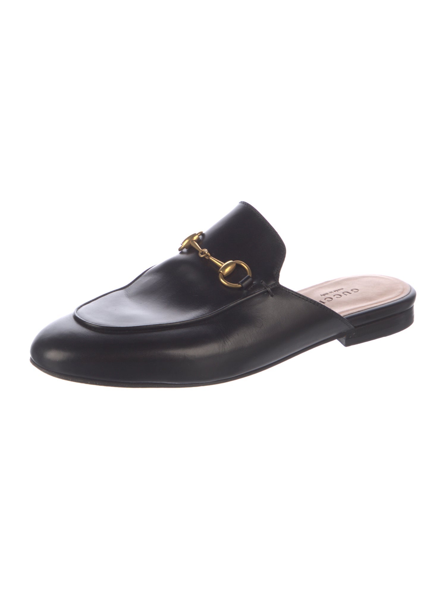 Gucci Horsebit Accent Leather Mules