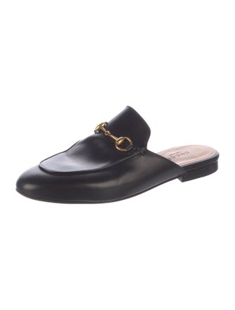 Gucci Horsebit Accent Leather Mules