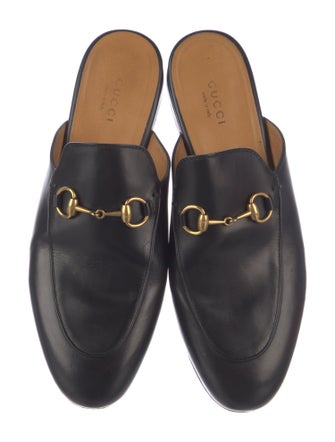 Gucci Horsebit Accent Leather Mules