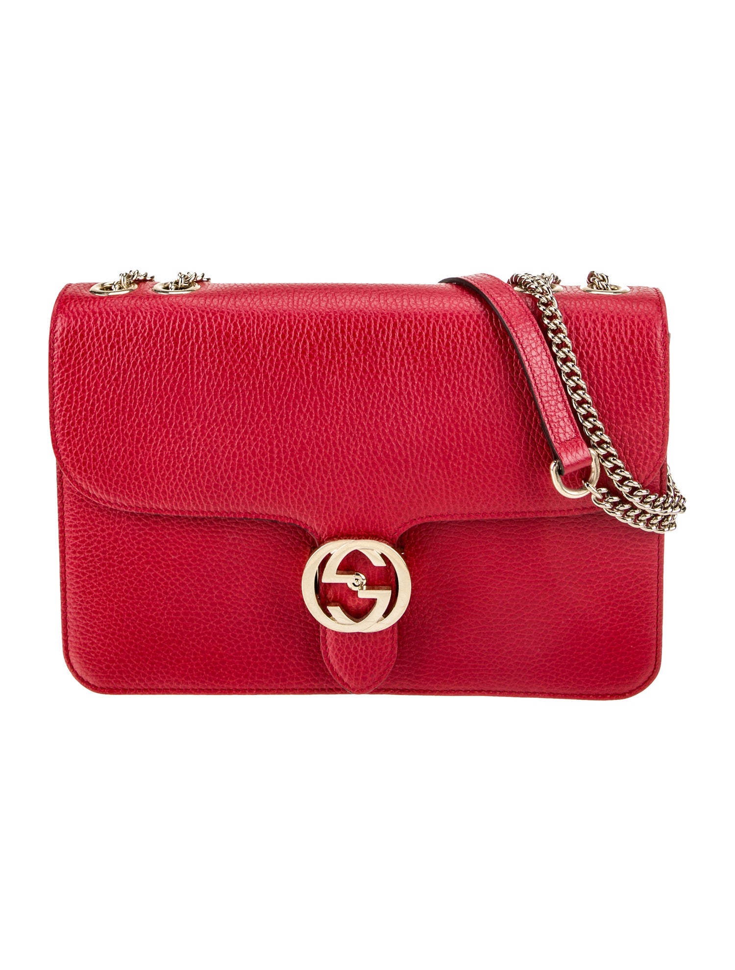 Gucci Leather Interlocking GG