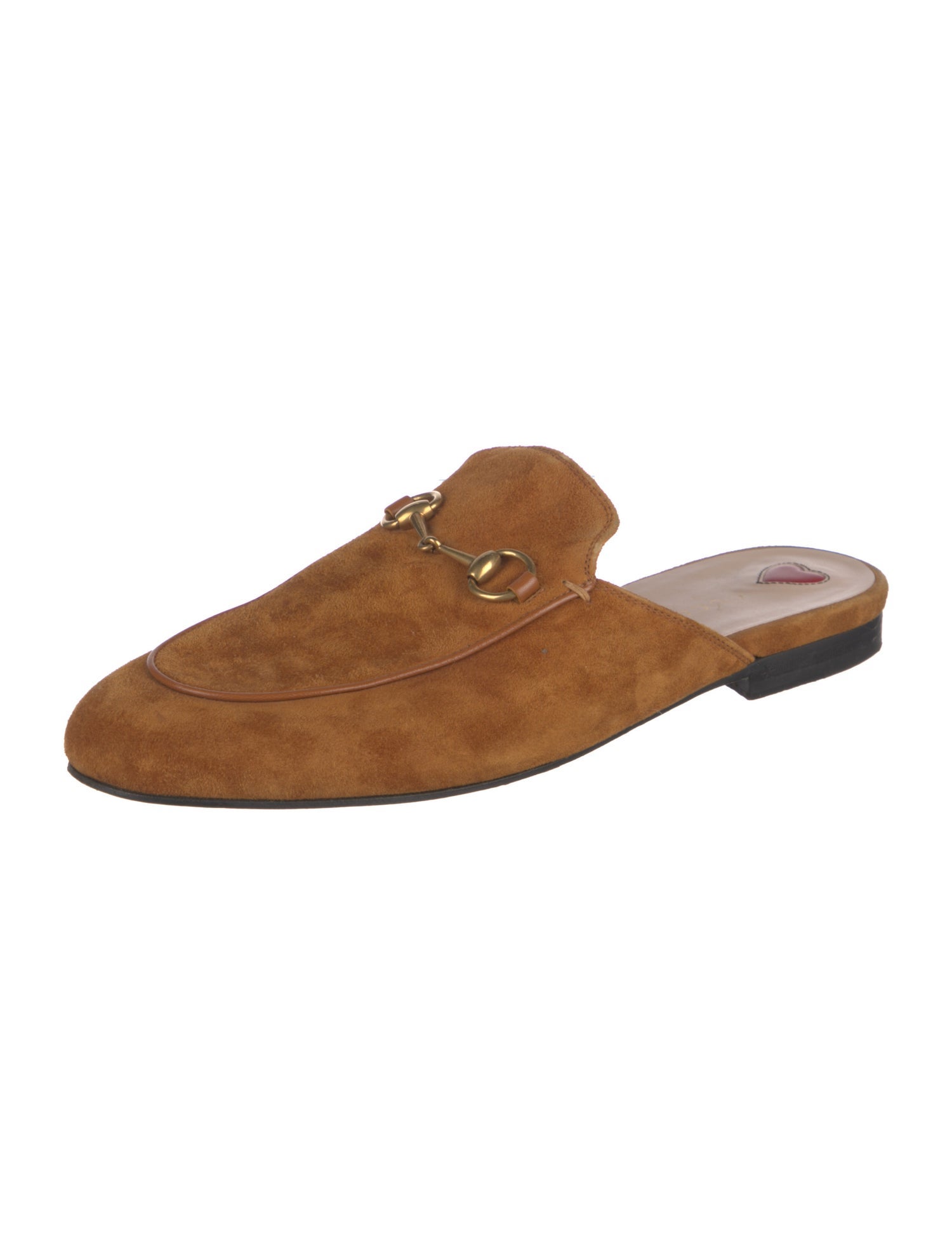 Gucci Horsebit Accent Suede Mules