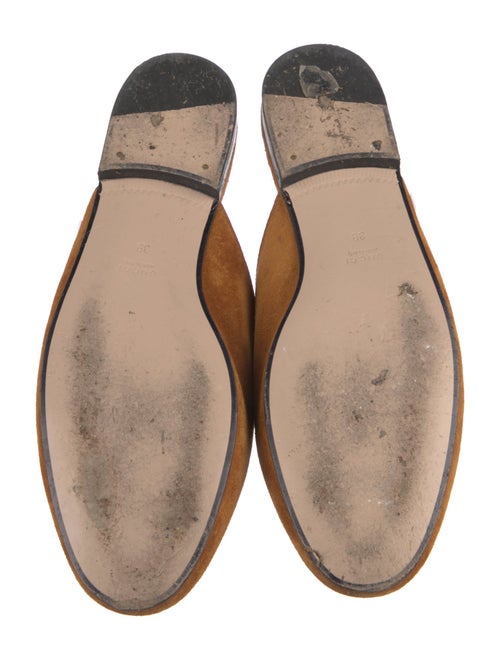 Gucci Horsebit Accent Suede Mules