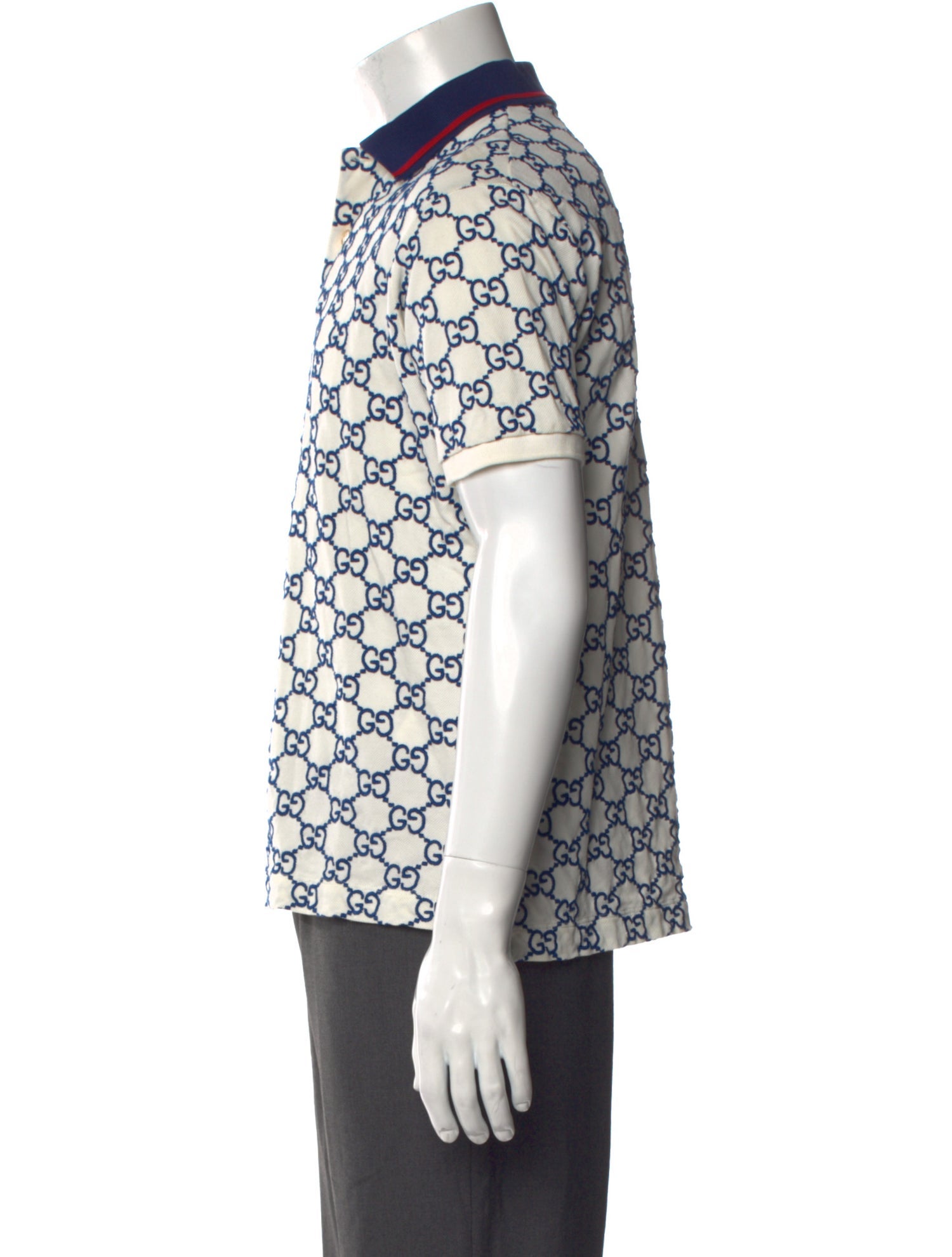 Gucci GG Logo Collar Polo Shirt