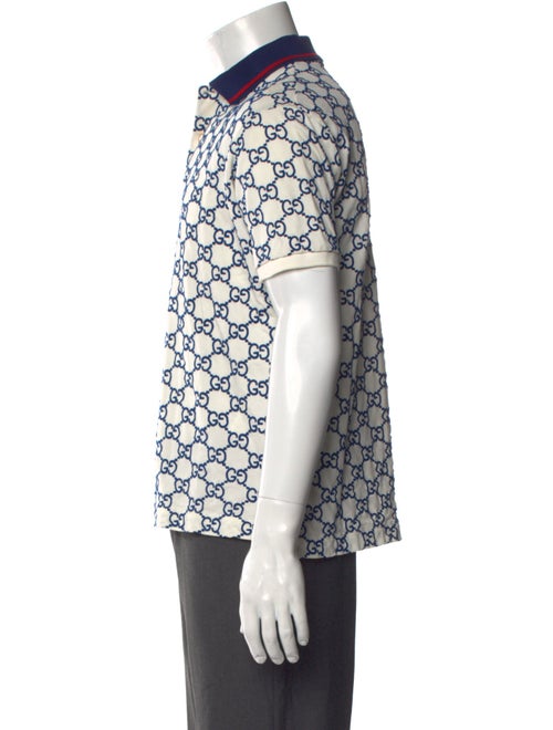 Gucci GG Logo Collar Polo Shirt