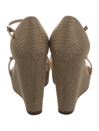 Gucci Horsebit Accent Leather Espadrilles