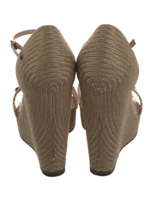 Gucci Horsebit Accent Leather Espadrilles