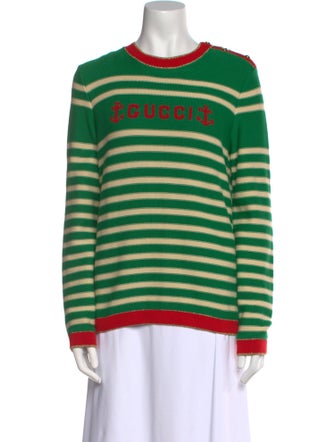 Gucci Striped Crew Neck Sweater