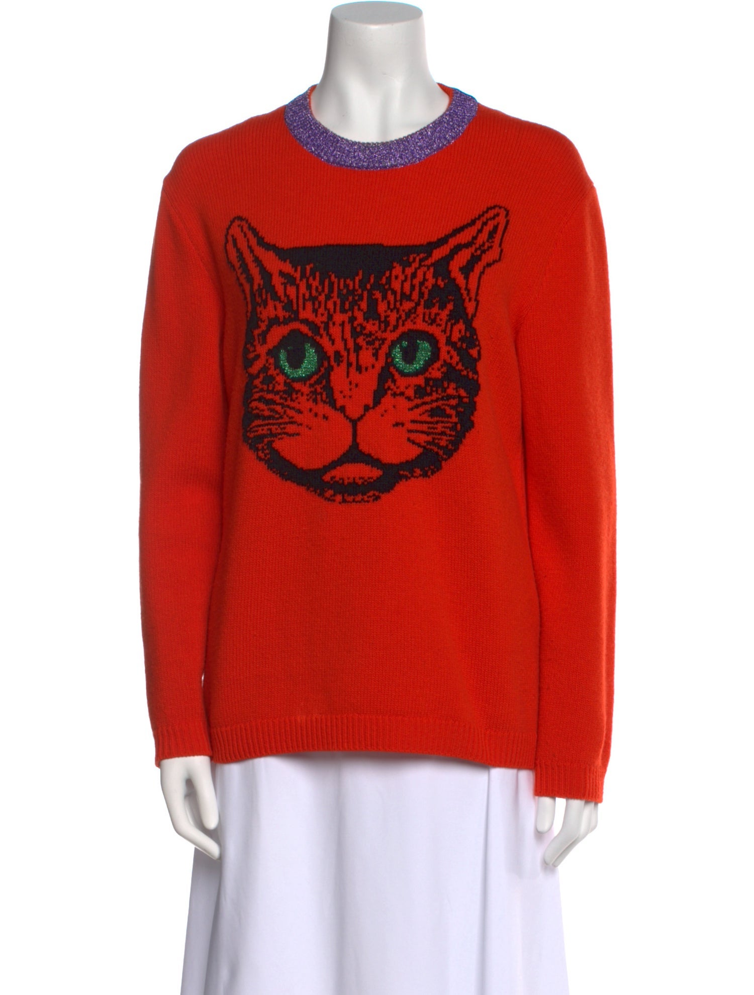 Gucci Wool Graphic Print Sweater