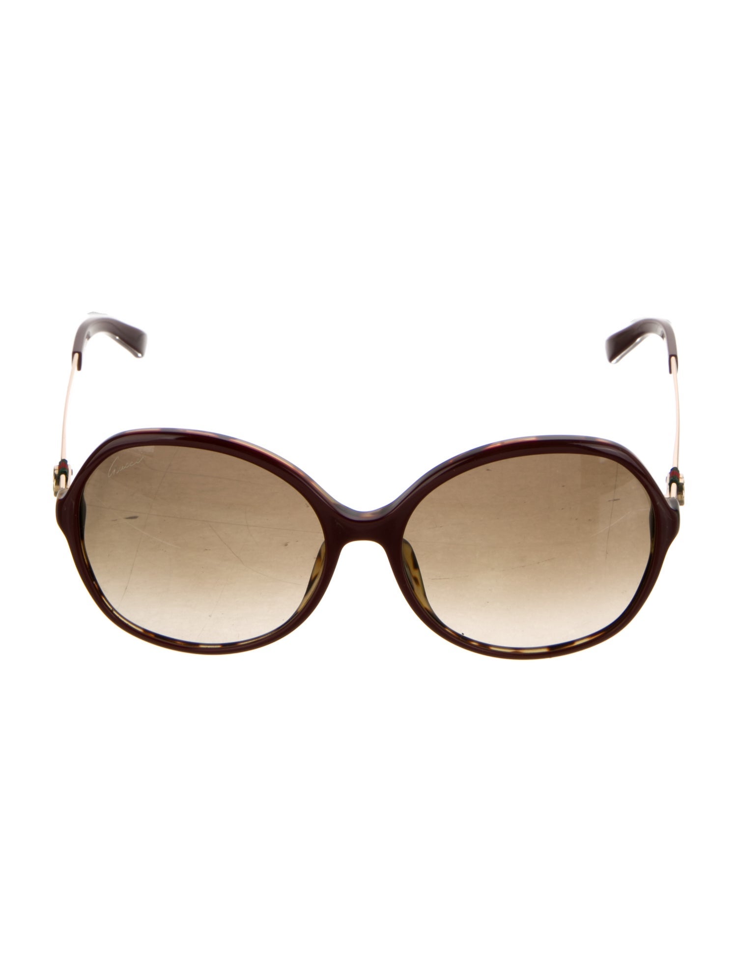 Gucci Web Accent Oversize Sunglasses