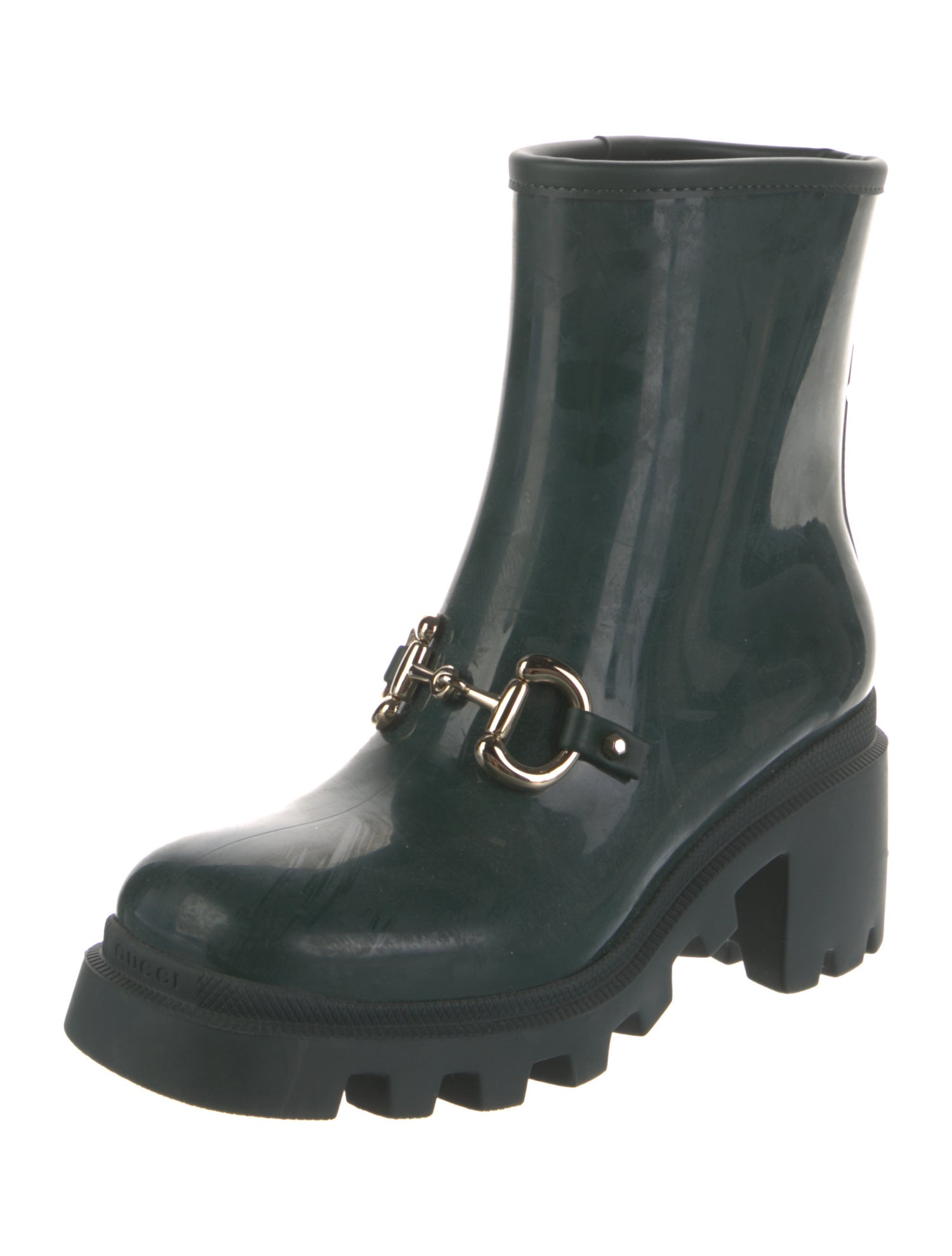 Gucci Horsebit Accent Rubber Rain Boots